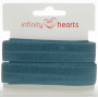 Infinity Hearts Foldeelastik 20mm 338 Lys Jeans - 5m