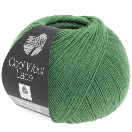 Lana Grossa Cool Wool Lace Garn 39 Reseda Grøn