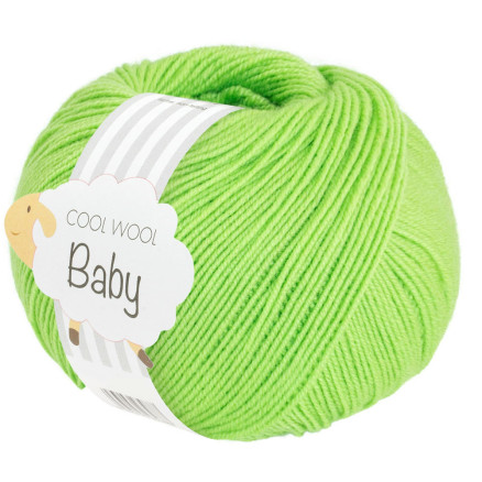 Lana Grossa Cool Wool baby Garn 319 Forårsgrøn