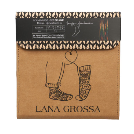 15: Lana Grossa Deluxe Strømpepindesæt Træ 15 cm