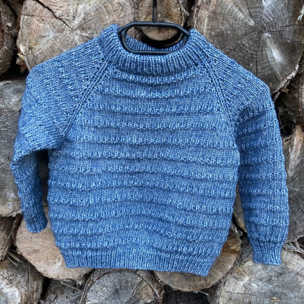 Struktur Sweater af Knit by Nees - Garnpakke til Struktur Sweater, str - 2 år