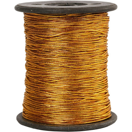 Tråd, tykkelse 0,5 mm, guld, 100m thumbnail