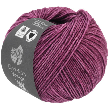 Lana Grossa Cool Wool Vintage Garn 7365 Blomme