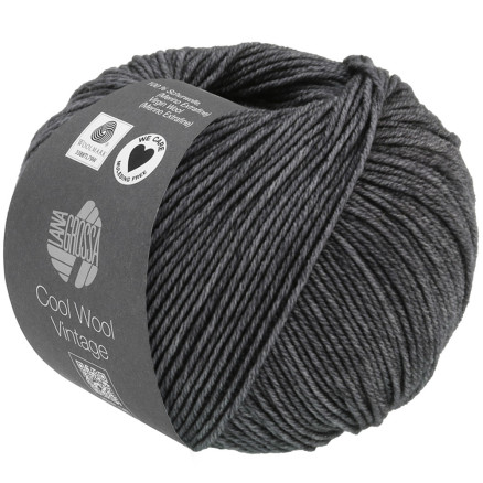 Lana Grossa Cool Wool Vintage Garn 7370 Antracit