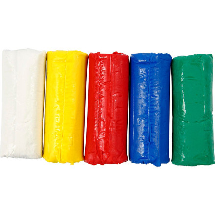Soft Clay Modellervoks, ass. farver, H: 9,5 cm, 400 g/ 1 spand