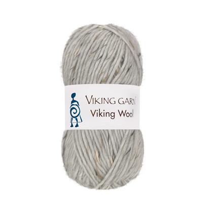 Viking Garn Wool Lys Grå Tweed 501