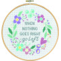 Permin Broderikit When nothing goes right Ø20cm