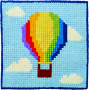 Permin Broderikit Børnestramaj Luftballon 25x25cm
