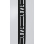 Elastikbånd 38mm Love Sort/Hvid - 50 cm