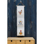 Permin Broderikit Chicks & roosters 12x60cm