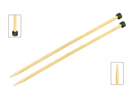 KnitPro Bamboo Strikkepinde / Jumperpinde Bambus 25cm 5,50mm / 9.8in U