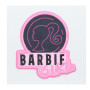 Strygemærke Barbie Girl 7 x 7,5 cm