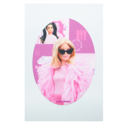 Strygemærke Barbie Solbriller oval 8 x 11 cm