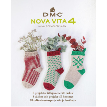 4: DMC Nova Vita 4 Opskriftsbog - 8 projekter til hjemmet og tasker