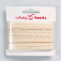 Infinity Hearts Blondebånd Polyester 11mm 2 Ecru - 5m