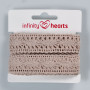 Infinity Hearts Blondebånd Polyester 25mm 3 Sand - 5m