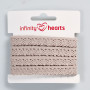 Infinity Hearts Blondebånd Polyester 11mm 3 Sand - 5m