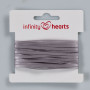 Infinity Hearts Satinbånd Dobbeltsidet 3mm 12 Sølv - 5m