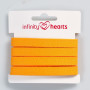 Infinity Hearts Sildebens Bånd Bomuld 10mm 55 Lys Orange - 5m