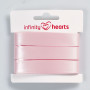 Infinity Hearts Satinbånd Dobbeltsidet 15mm 117 Lys Pink - 5m
