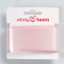 Infinity Hearts Satinbånd Dobbeltsidet 38mm 117 Lys Pink - 5m