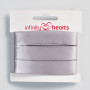 Infinity Hearts Satinbånd Dobbeltsidet 15mm 12 Sølv - 5m