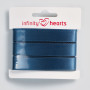 Infinity Hearts Satinbånd Dobbeltsidet 15mm 369 Military Blue - 5m