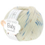 Lana Grossa Cool Wool baby Garn Print 364 Creme/Kamel/Lys grå/Mørk grå