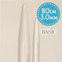 Drops Basic Rundpinde Aluminium 80cm 3.00mm / 31.5in US 2½