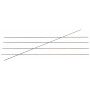 KnitPro Karbonz Strømpepinde Kulfiber 20cm 1,00mm / US00000