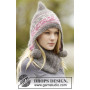 Sweet Winter Hat by DROPS Design - Hue og hals strikkeopskrift str. S/M - L/XL