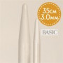 Drops Basic Strikkepinde / Jumperpinde Aluminium 35cm 3.00mm / 13.8in US 2½